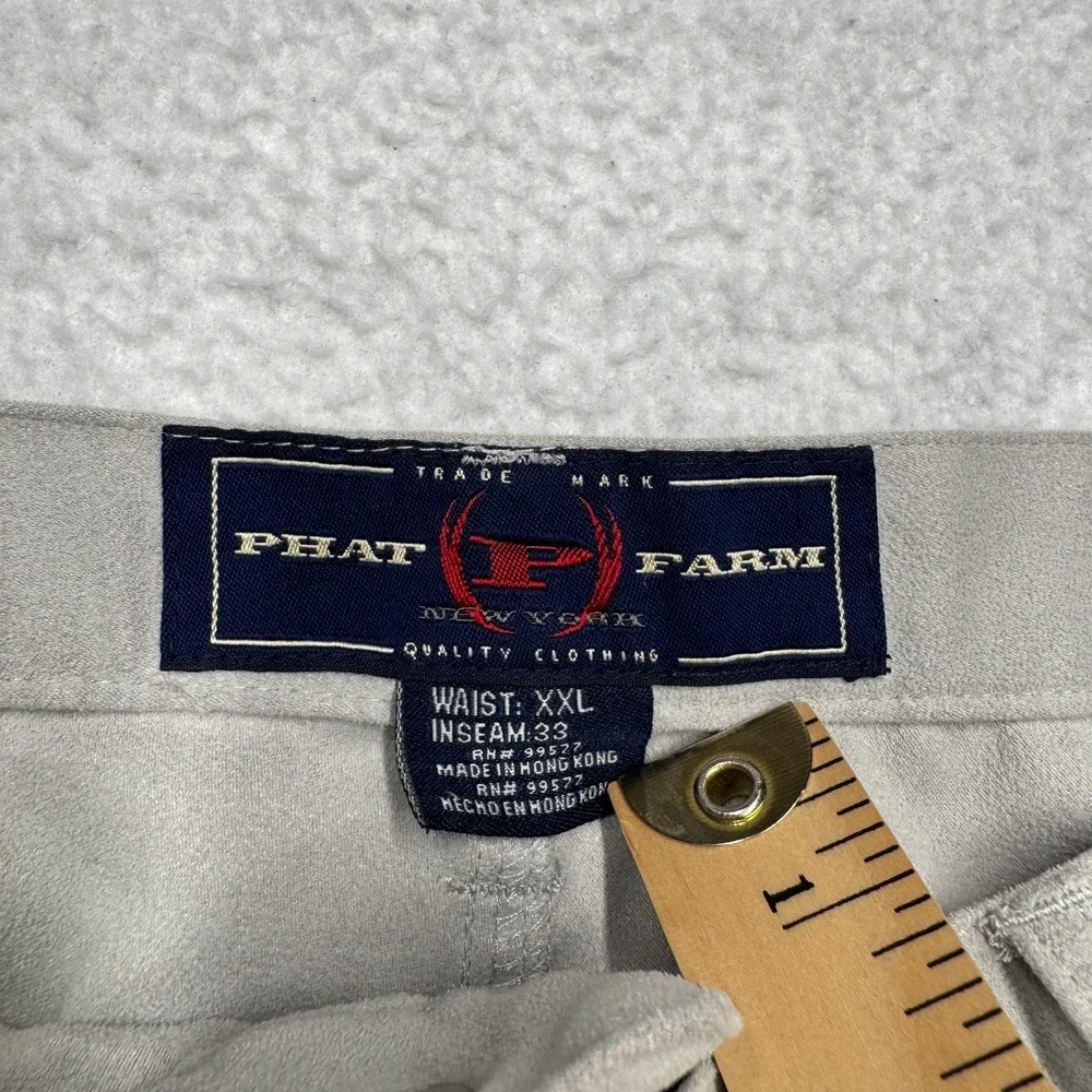 Vintage‎ Y2K Phat Farm Pants Baggy Hip Hop Rap Urban Streetstyle Beige Men's 2XL